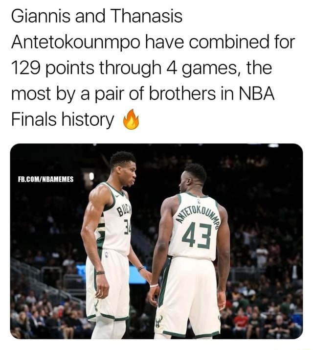 Giannis And Thanasis Antetokounmpo Have Combined For 129 Points Through ...