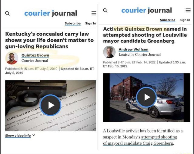 Courier journal Subscribe Signin Kentucky's concealed carry law shows