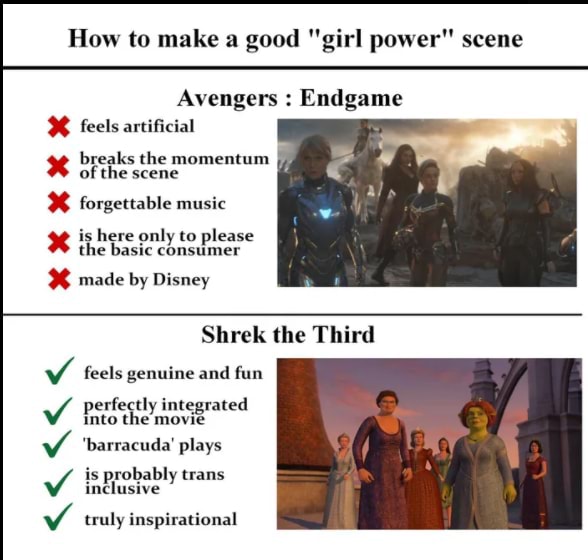 How to make a good "girl power" scene Avengers Endgame feels