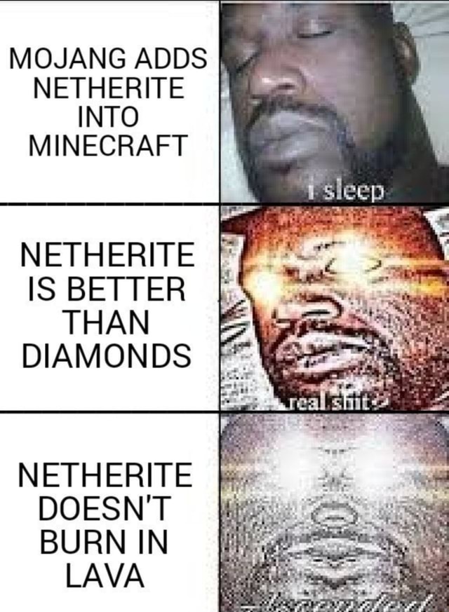 MOJANG ADDS NETHERITE INTO MINECRAFT a NETHERITE IS BETTER THAN