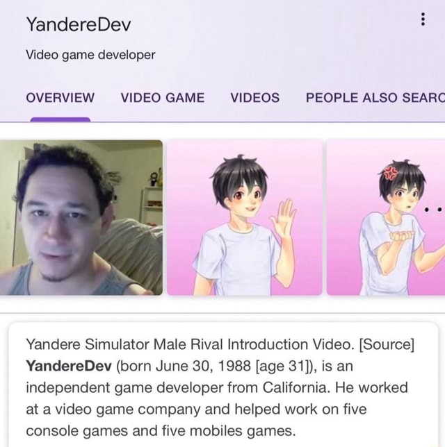 yandere simulator developer yandere simulator developer