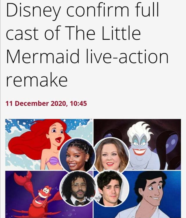 Disney confirm full cast of The Little Mermaid live-action remake 11 ...