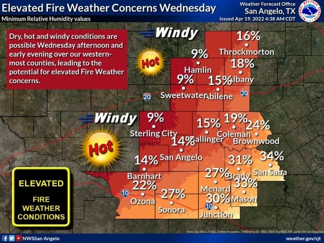 Elevated Minimum Fire Relative Weather Humidity values Concerns ...