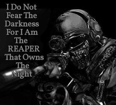 Not Fear The Darkness For The REAPER That Owns Sight - iFunny