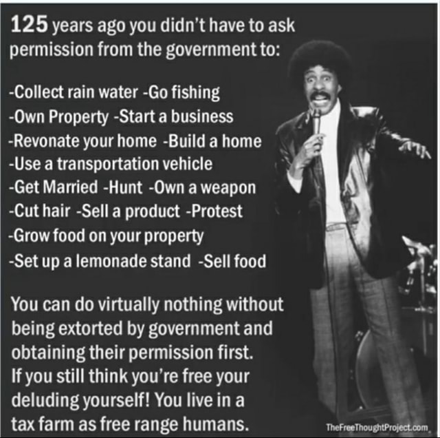 125 Years Ago You Didn T Have To Ask Permission From The Government To 125 Years Ago You Didn T Have To Ask Permission From The Government To