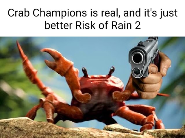 Crab Champions is real, and it's just better Risk of Rain 2 - iFunny