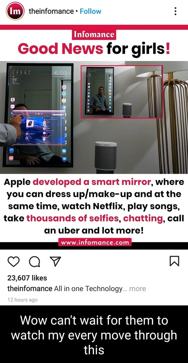 Theinfomance Follow Infomance Good News for girls! Apple developed a
