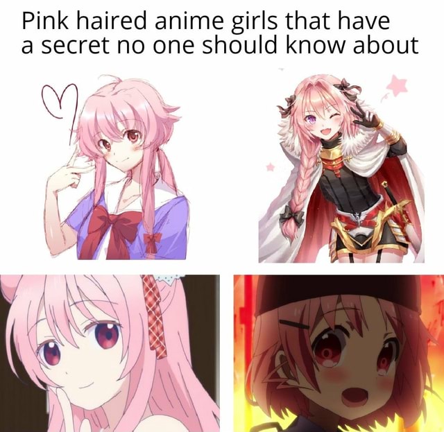 Pink haired anime girls that have a secret no one should know about ...