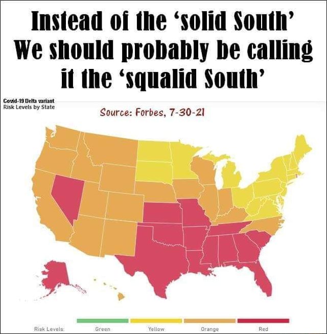 Instead of the 'solid South' We should probably be calling it the