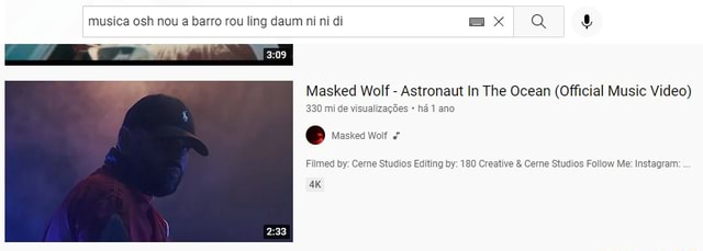 Eu amo o youtube - musica osh nou a barro rou ling daum ni ni di =x