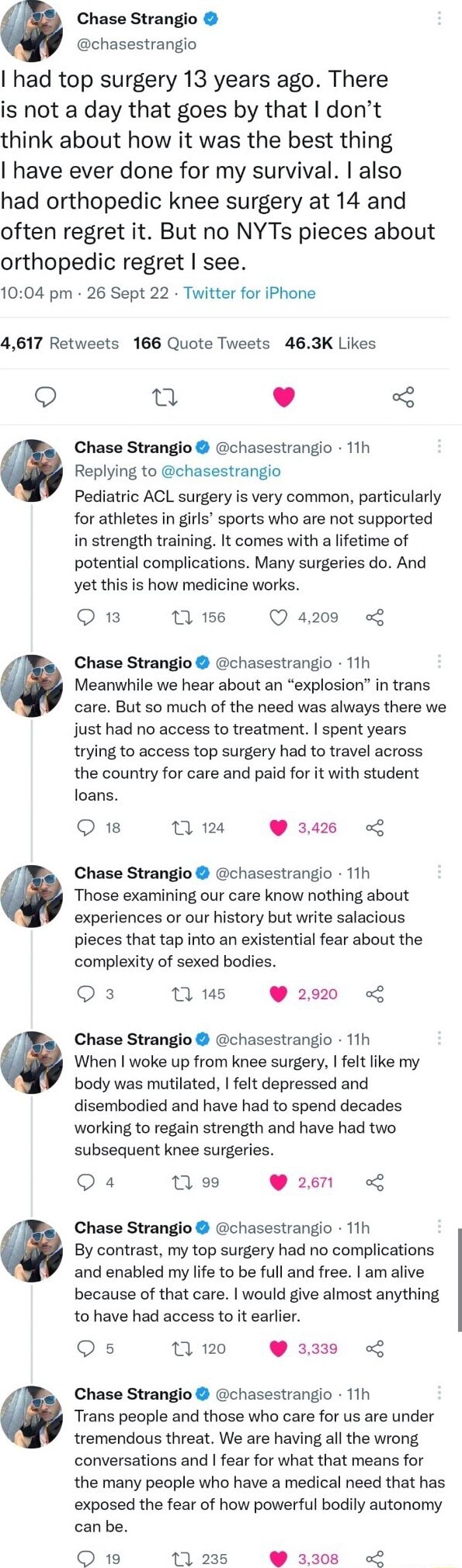 Chase Strangio @chasestrangio I Had Top Surgery 13 Years Ago. There Is ...