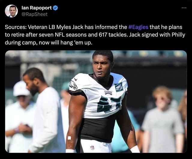 Source - Myles Jack informs Eagles he is retiring from NFL - ESPN