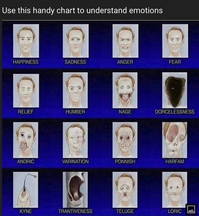 Use this handy chart to understand emotions and emotions HAPPINESS
