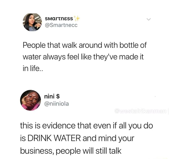 drinking water and minding my business lyrics