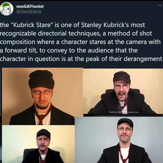 The "Kubrick Stare" is one of Stanley Kubrick's most recognizable