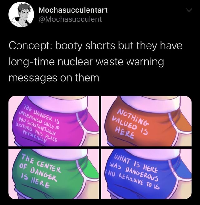Mochasucculentart Mochasucculent Concept booty shorts but they have