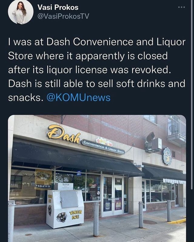 Vasi Prokos I was at Dash Convenience and Liquor Store where it