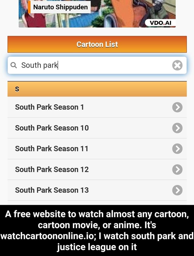 South on sale park watchcartoononline