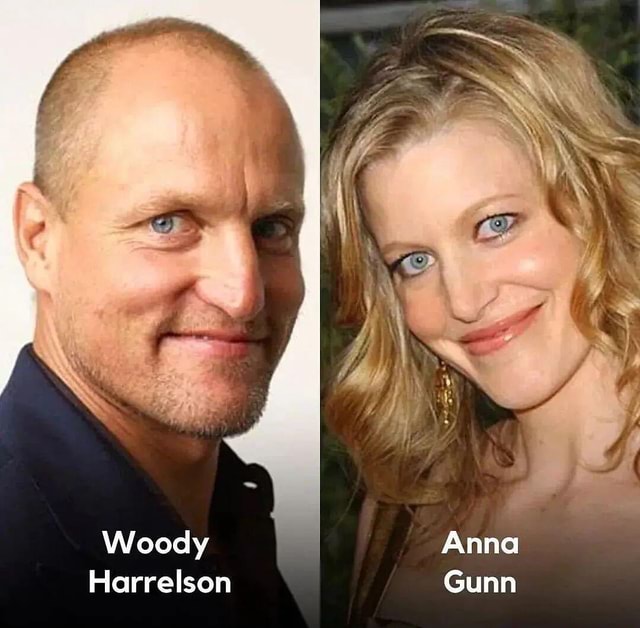 Actors who look alike 🤯😅 Woody Anna Harrelson Gunn America’s best