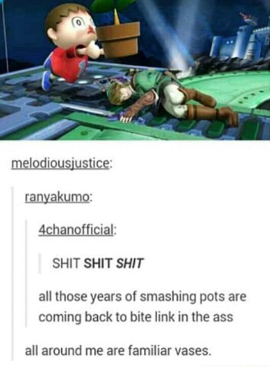 All those years of smashing pots are coming back to bite link in the ass all around me are