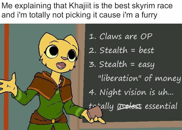 skyrim best stealth race