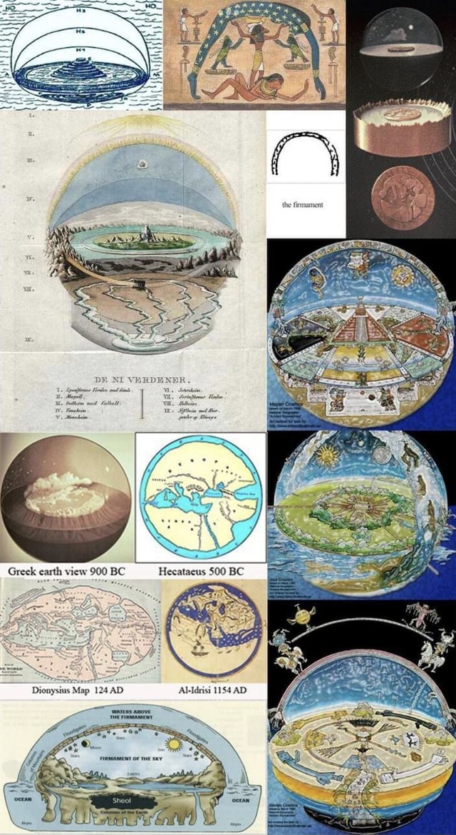 The firmament Greek earth view 900 BC Hecatacus 500 BC Mag - iFunny