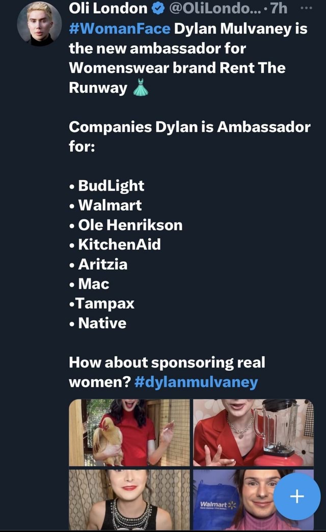 Oli London WomanFace Dylan Mulvaney is the new ambassador for
