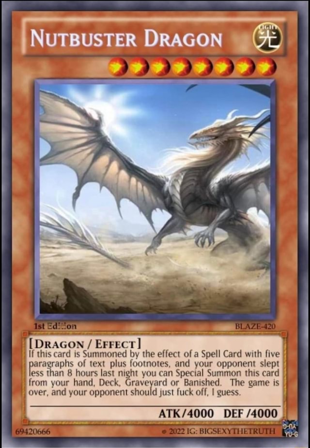 [NuTBUSTER DRAGON (Gt) [DRaGon / EFFect] If this card is Summoned by ...