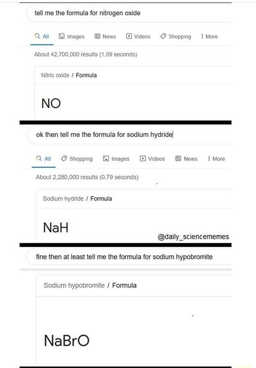 Tell me the formula for nitrogen oxide Nitric oxide / Formuta NO ok