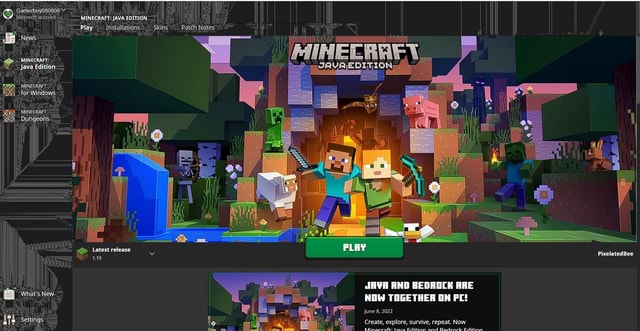 MINECRAFT: JAVA EDITION Play MLN ECRAFT: Java Edition for Wire Bungeans ...
