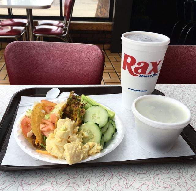 Behold the bounty of the Rax salad bar. There were once 500 Rax restaurants in the US and Canada