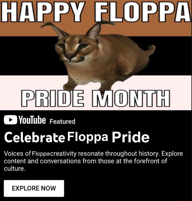 Floppa Holding Roses HAPPY FLOPPA PRIDE MONTH YouTube Featured Celebrate Floppa Pride Voices ...