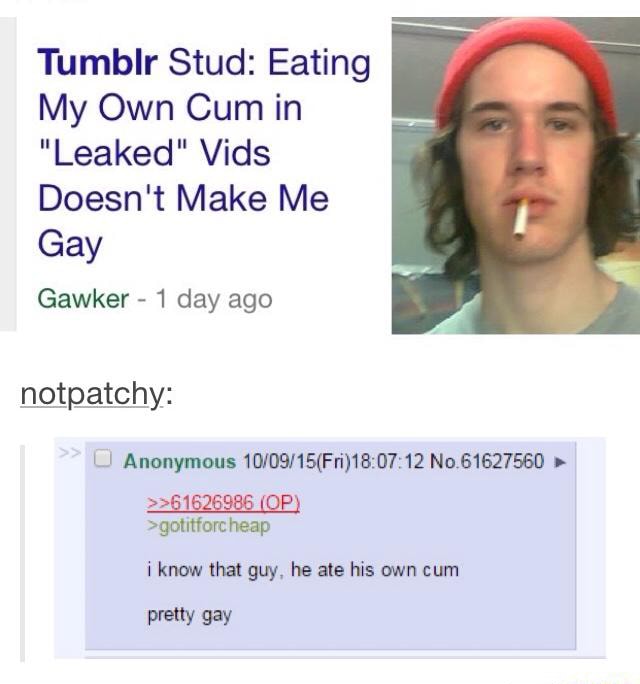 tumblr gay cum leak