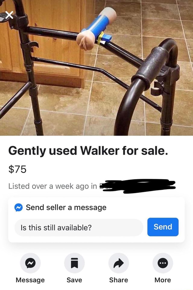 Gently used Walker for sale. 75 Listed over a week ago in ' 9 Send