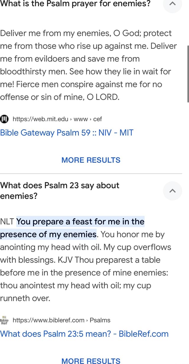 What Is The Psalm Prayer For Enemies? Deliver Me From My Enemies, O God ...