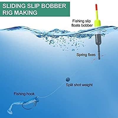 SLIDING SLIP BOBBER RIG MAKING Fishing slip floats bobber Spiit shot weight  Fishing hook - iFunny