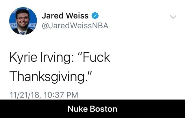 kyrie thanksgiving
