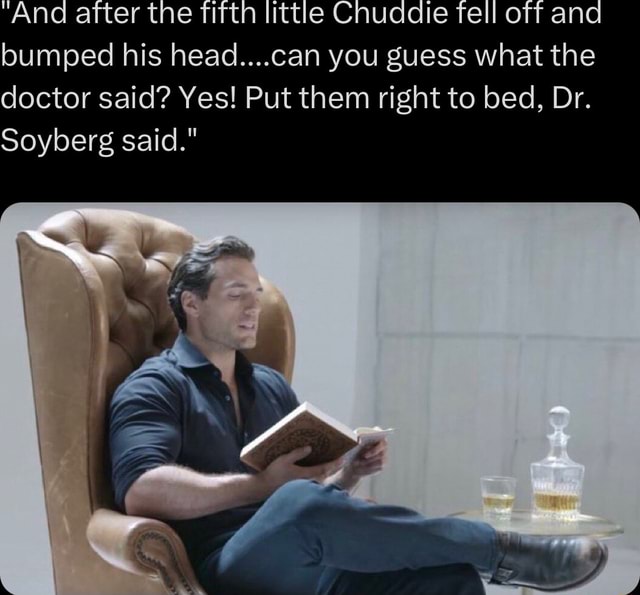 'And after the Tifth little Cnuddlie fell off and bumped his head