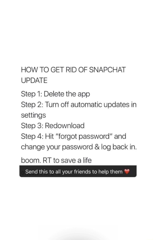 New Snapchat update sucks...so heres a fix! - HOW TO GET RID OF