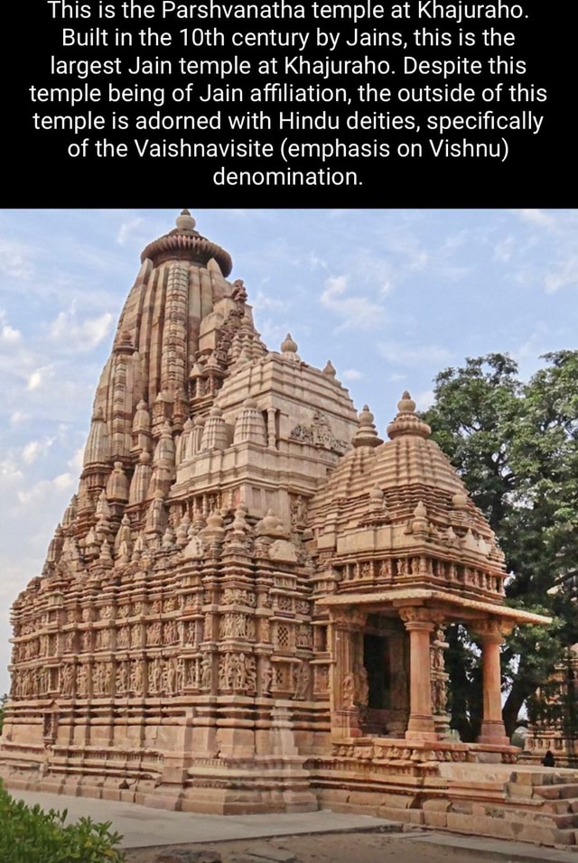 This is the Parshvanatha temple at Knajuraho. Built in the 10th century ...