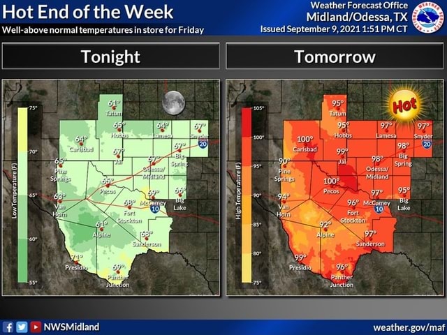 Hot End of the Week Well-above normal temperatures in store for Friday ...