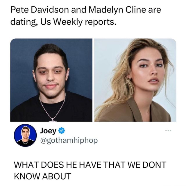 Pete Davidson rizz must be on a whole different league Like this 