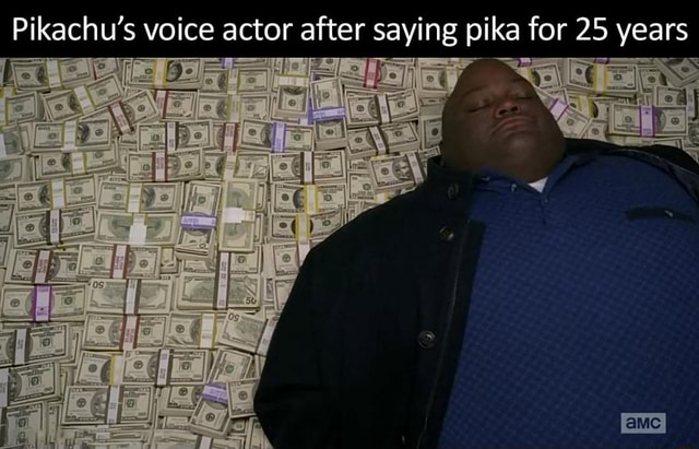 Pikachu's voice actor after saying pika for 25 years - )