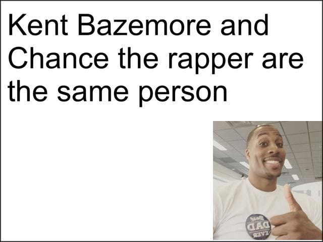 Kent Bazemore And Chance The Rapper Are The Same Person