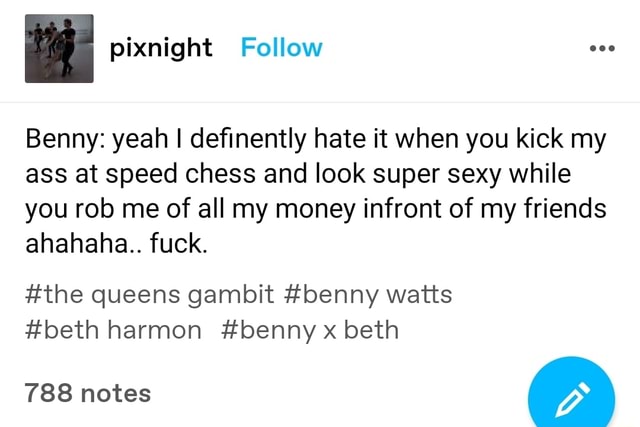 the Quenn's Gambit #beth harmon #benny watts