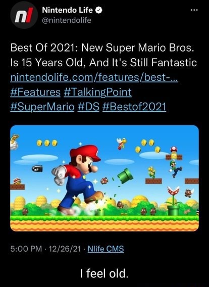 Nintendo Life N Nintendolife Best Of 2021 New Super Mario Bros Is 15 Years Old And Its 1340