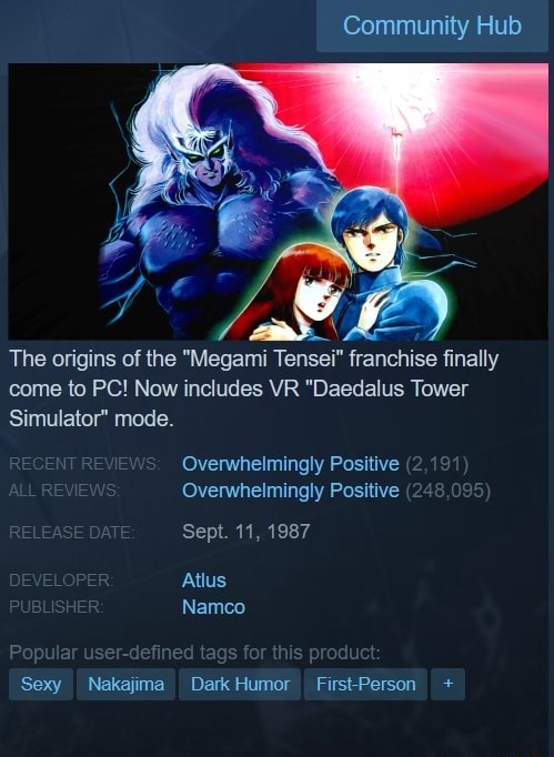 Community Hub The Origins Of The "Megami Tensei" Franchise Finally Come ...