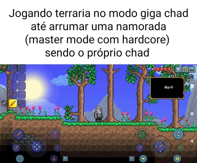 Jogando Terraria No Modo Giga Chad Até Arrumar Uma Namorada Master