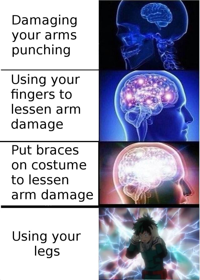 Genius - Damaging your arms punching Using your fingers to lessen arm ...