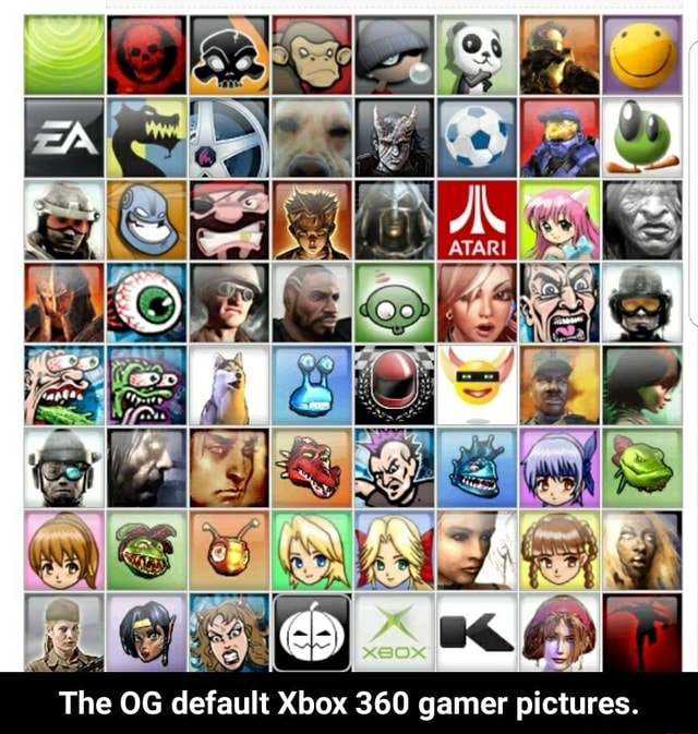 The OG default Xbox 360 gamer pictures. - iFunny